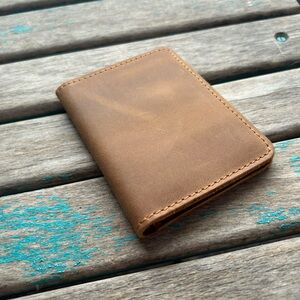 Leather Wallet - Hidden Message Wallet “BELIEVE”- One of a Kind - NEW
